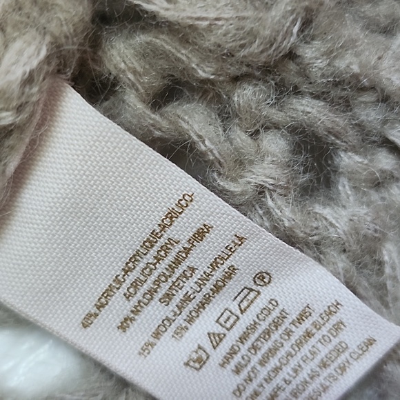 FREE PEOPLE Cable Knit cropped Sweater 15% wool - Picture 6 of 6